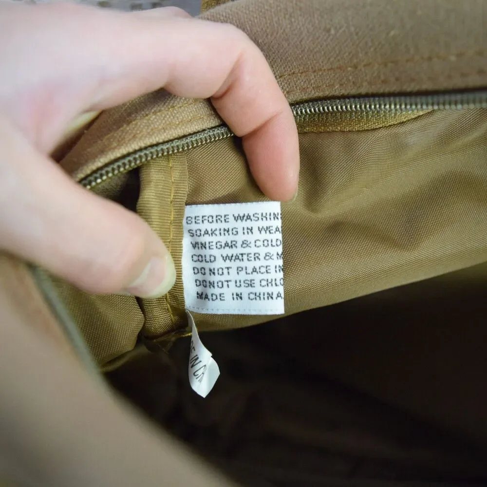 Ogio Canvas Khaki Camel Messenger Book Bag Shoulder Strap Carry On School Work